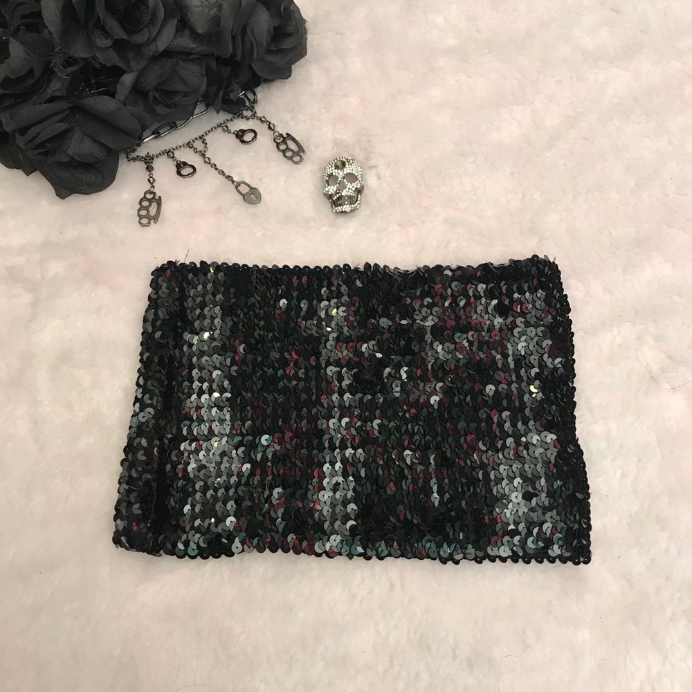 ☠️*3for25* || Retro sequin miniskirt/bandeau☠️